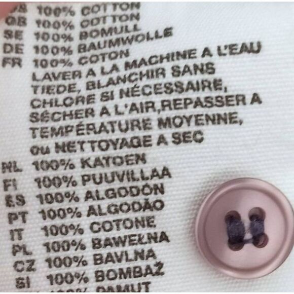 H&M DENIM BLUE BLOUSE SZ.8 EUC. - Picture 7 of 7